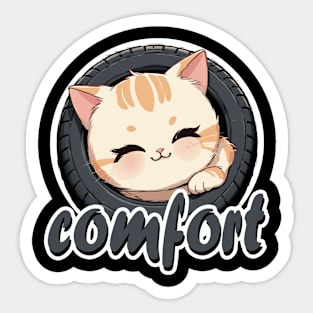 Their comfort is truly admirable Sticker